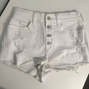 White hollister Jean shorts